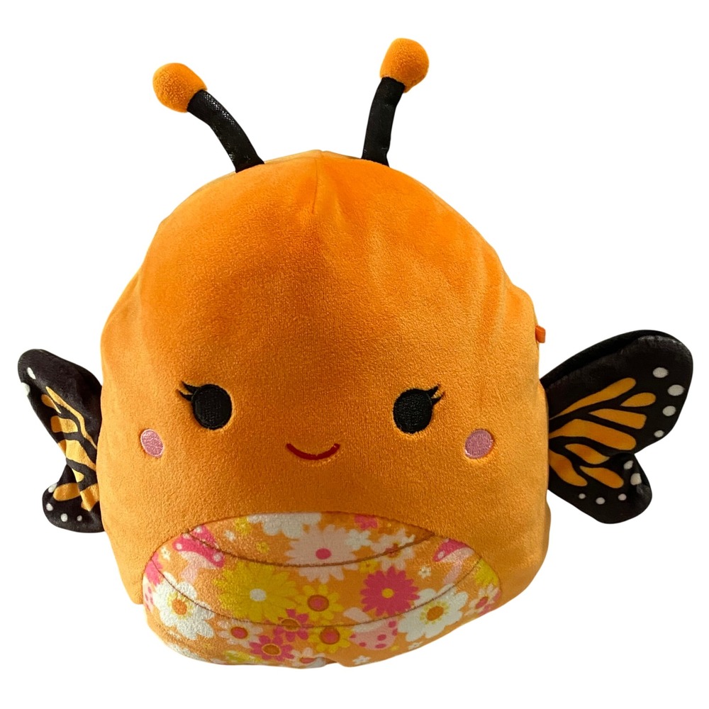 Squishmallows Mony the Monarch Butterfly 8" Floral Belly Smiling Face Walgreens